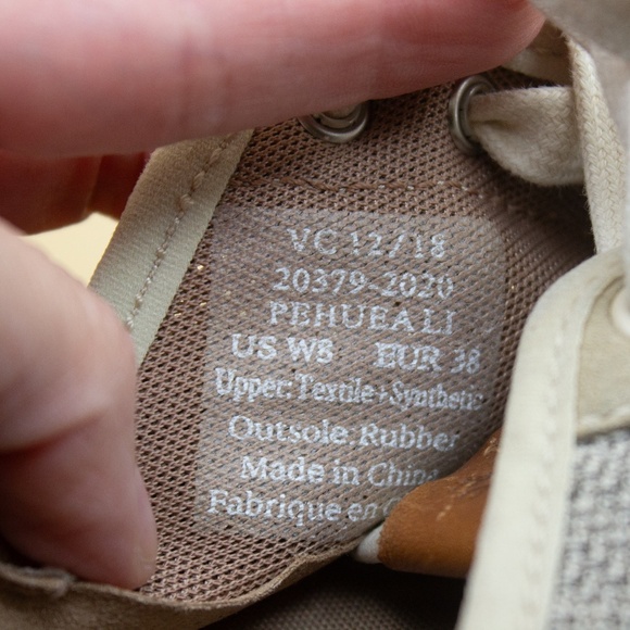 Olukai Pehuea Li Lace Up Beige Tan Casual Comfort Sneakers Women's Size 8 - Picture 7 of 8